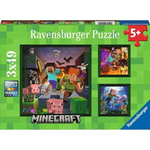 Ravensburger Minecraft Biomes 3 x 49 Piece Puzzle Set